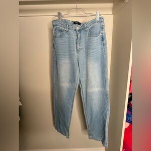 White Fox Boutique Light Blue Straight Leg Jeans